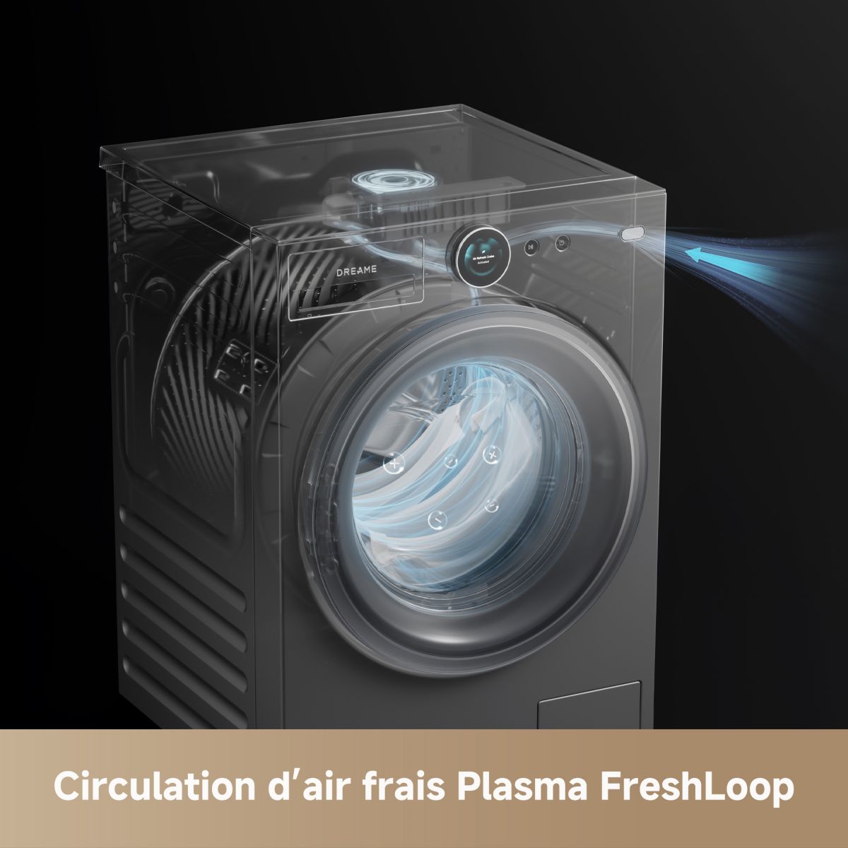 Lave linge hublot DRWASHL911KGG L9 11Kg couleur unique, DREAME