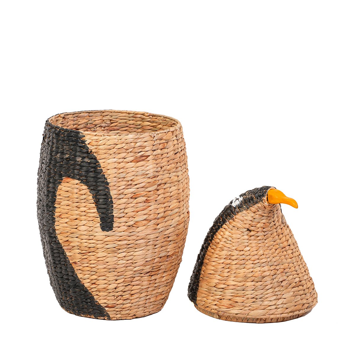 Panier a linge manchot jacinthe d'eau v002237, MAISON AUBERTIN