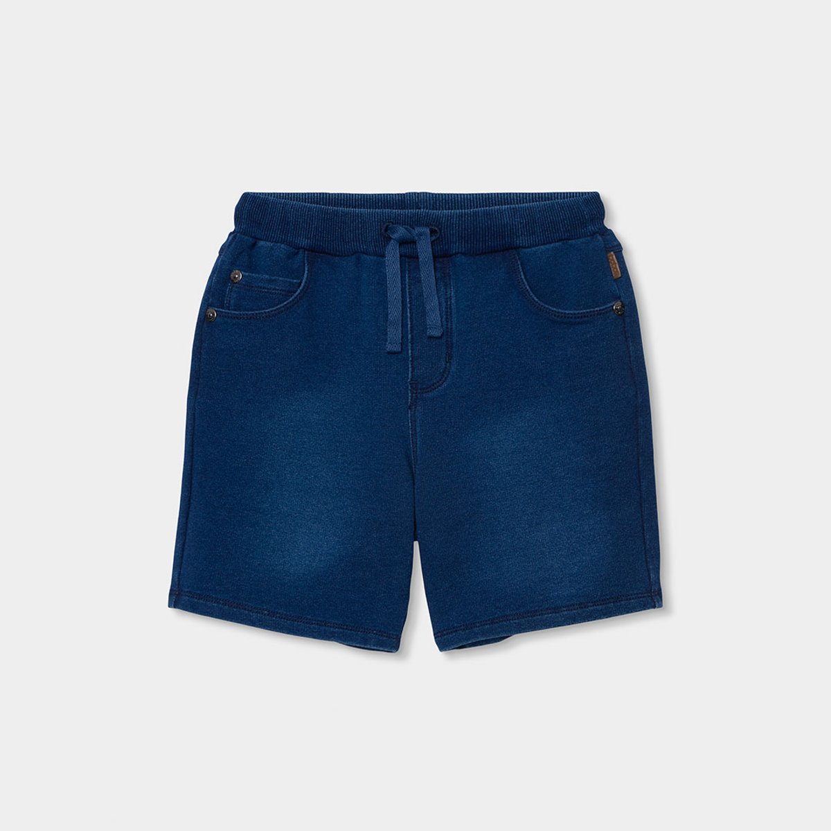 Short garçon denim avec cordon bleu, BOBOLI