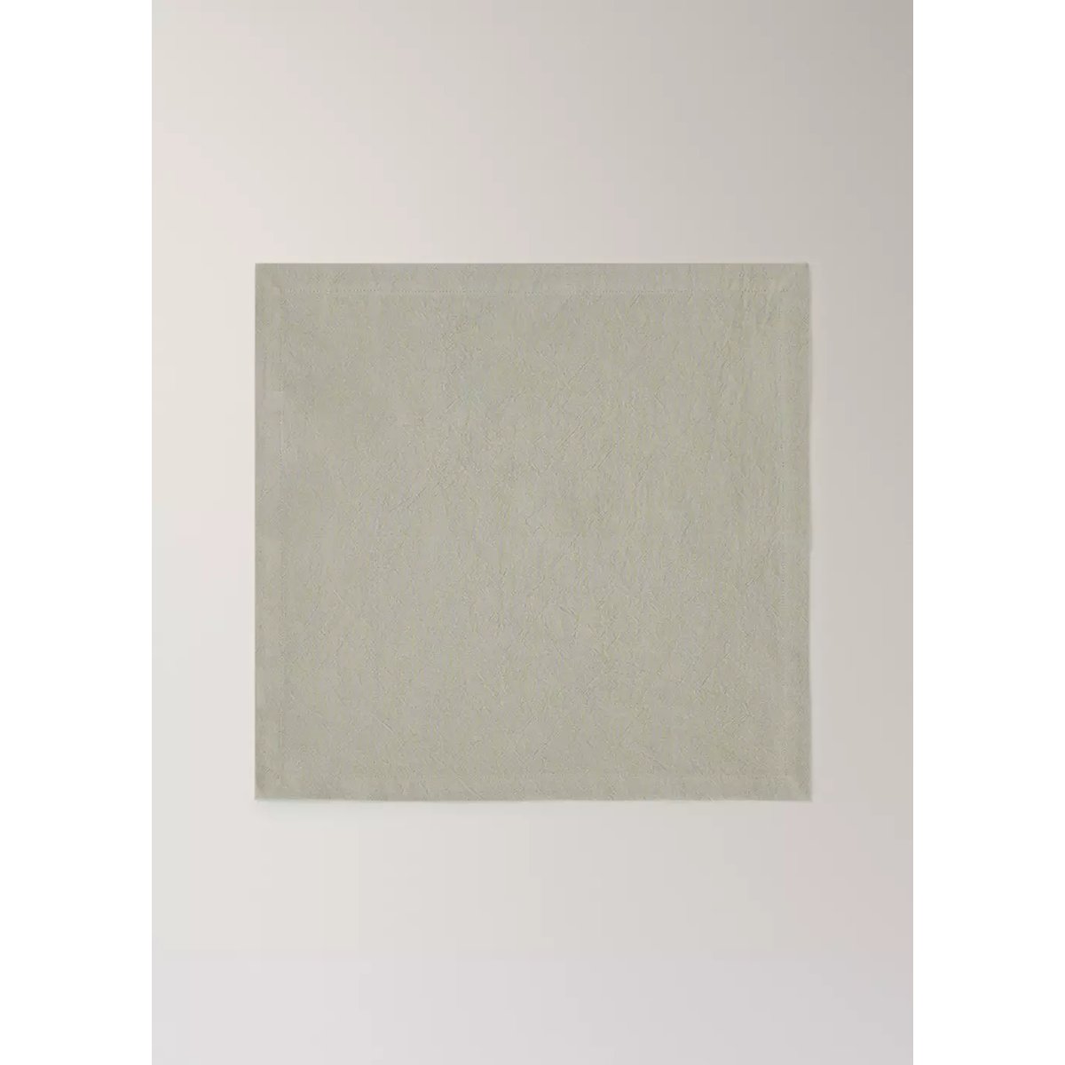 Serviettes en coton délavé 45 x 45 cm vert, MANGO HOME