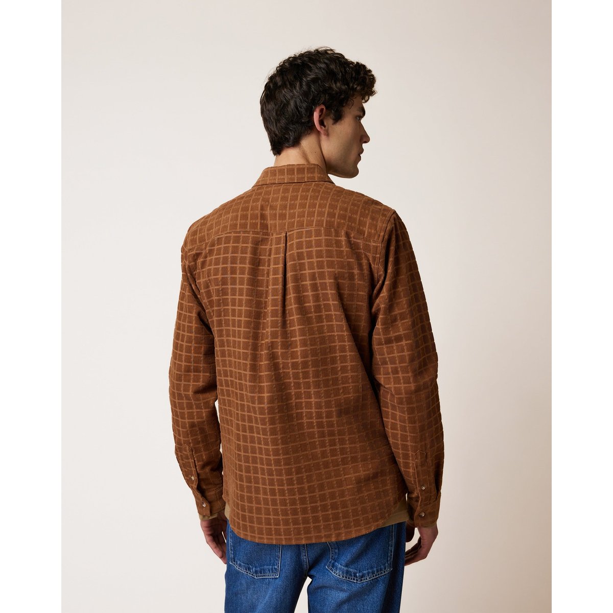 Chemise en velours camel, FAGUO