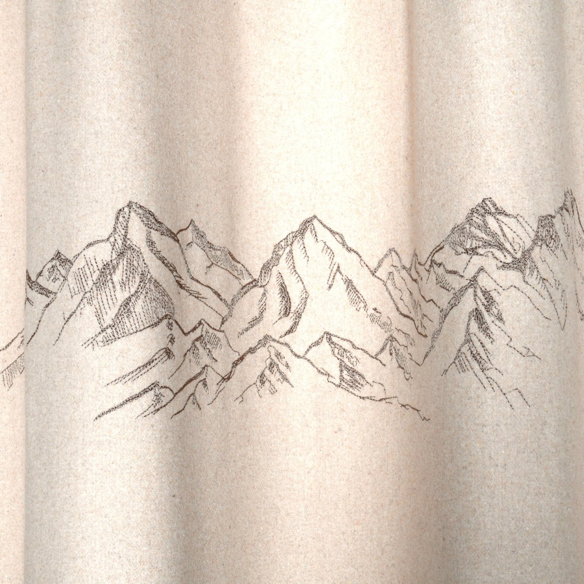 Rideau tamisant montagne à œillets - Effet lainage naturel, LOVELY CASA
