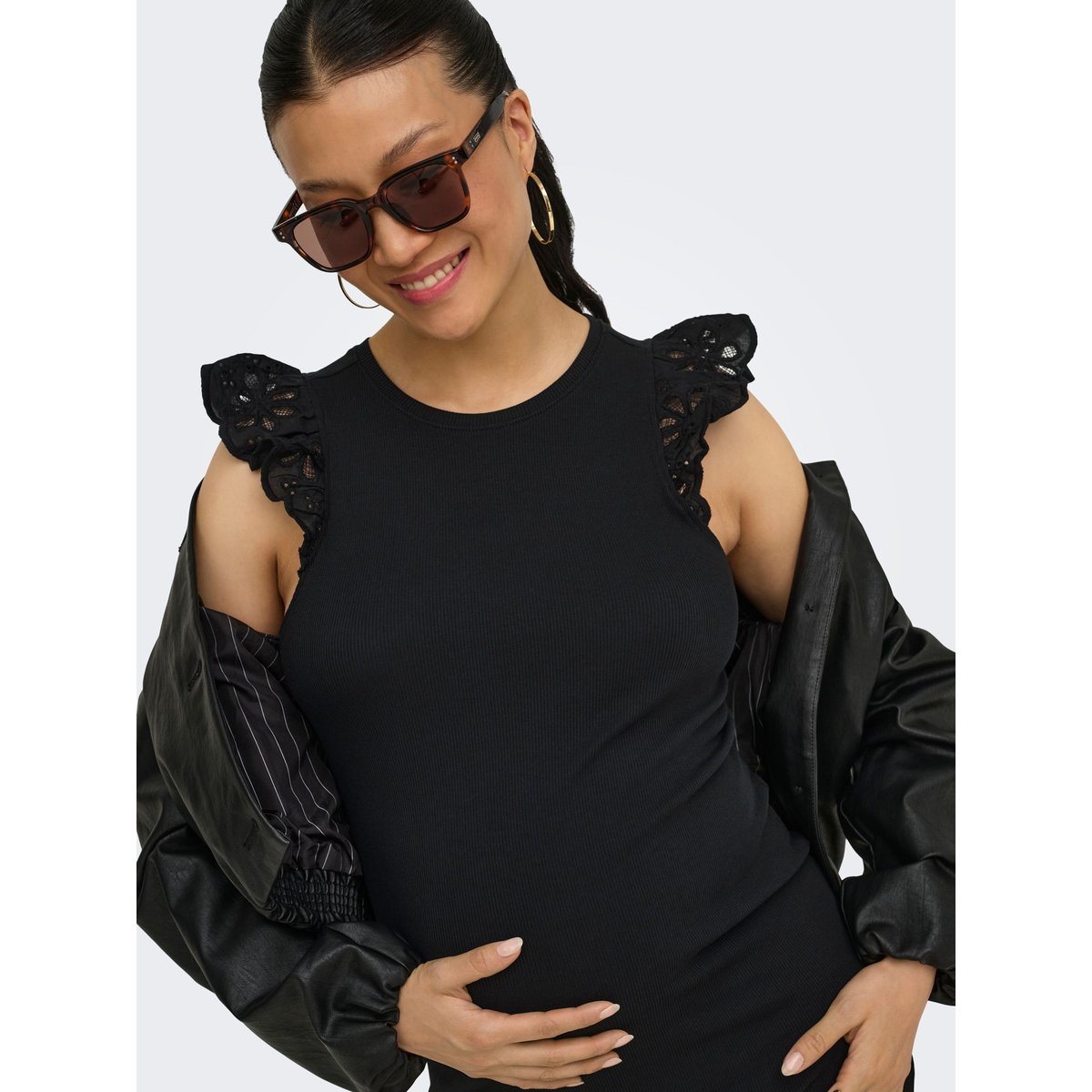 Robe noire - black, ONLY