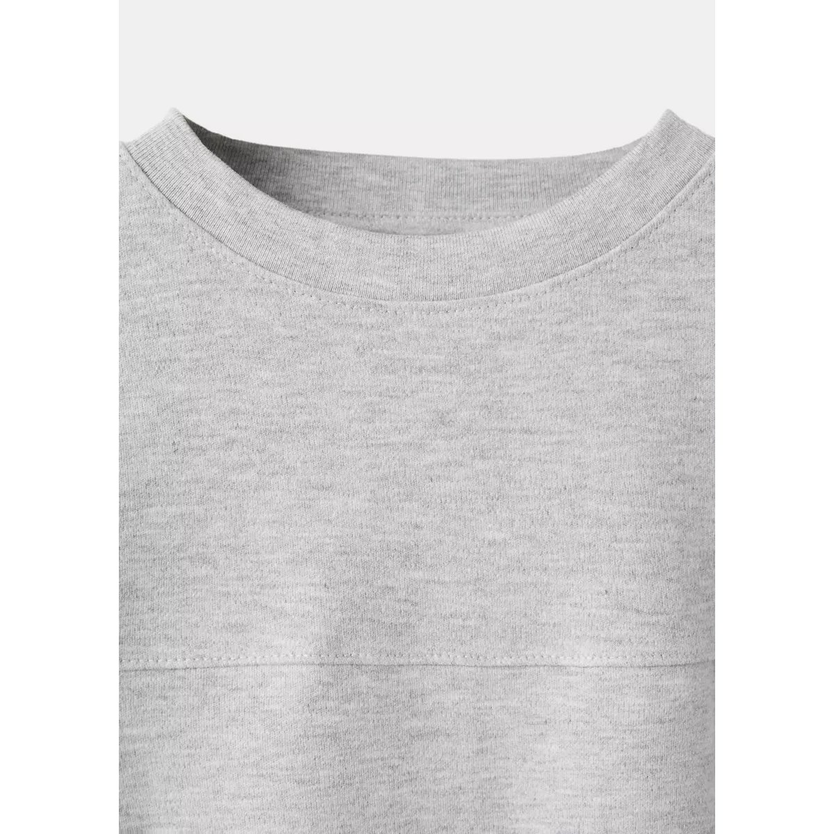 T-shirt coton coutures gris, MANGO KIDS