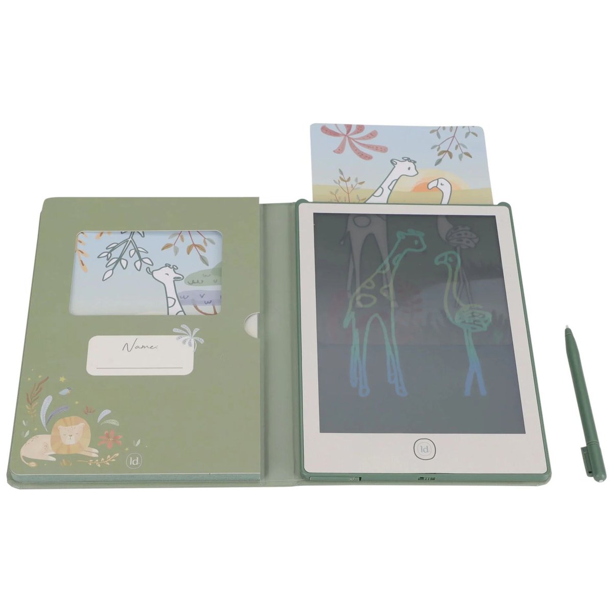 Tablette à dessin vert, multicolore, LITTLE DUTCH