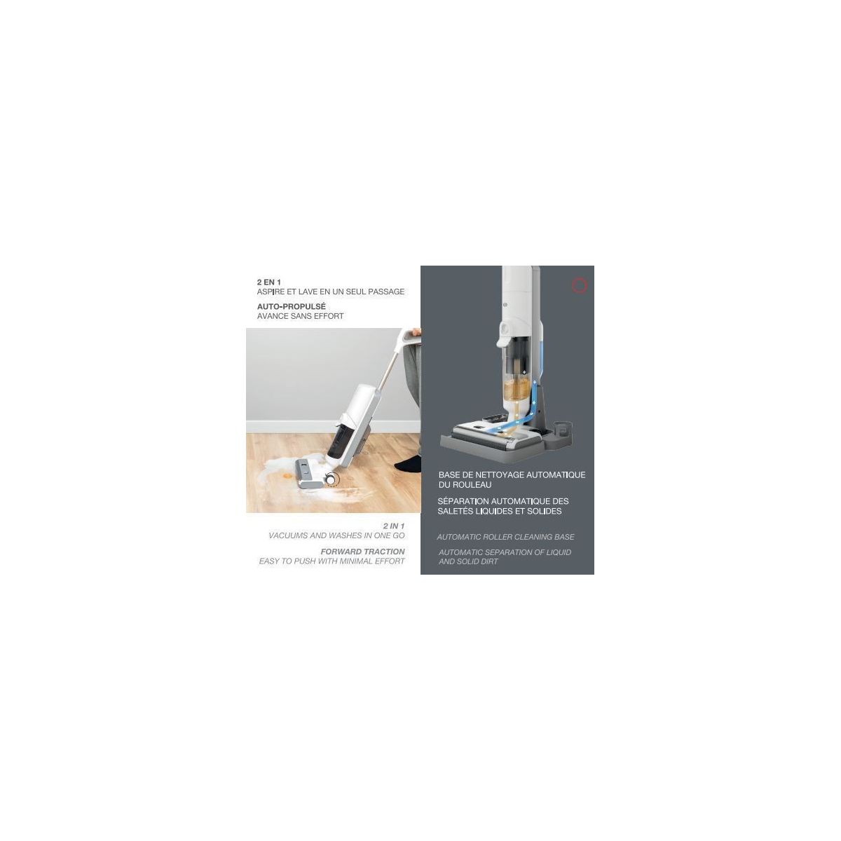 Aspirateur laveur ECFWVC100 couleur unique, ESSENTIEL B