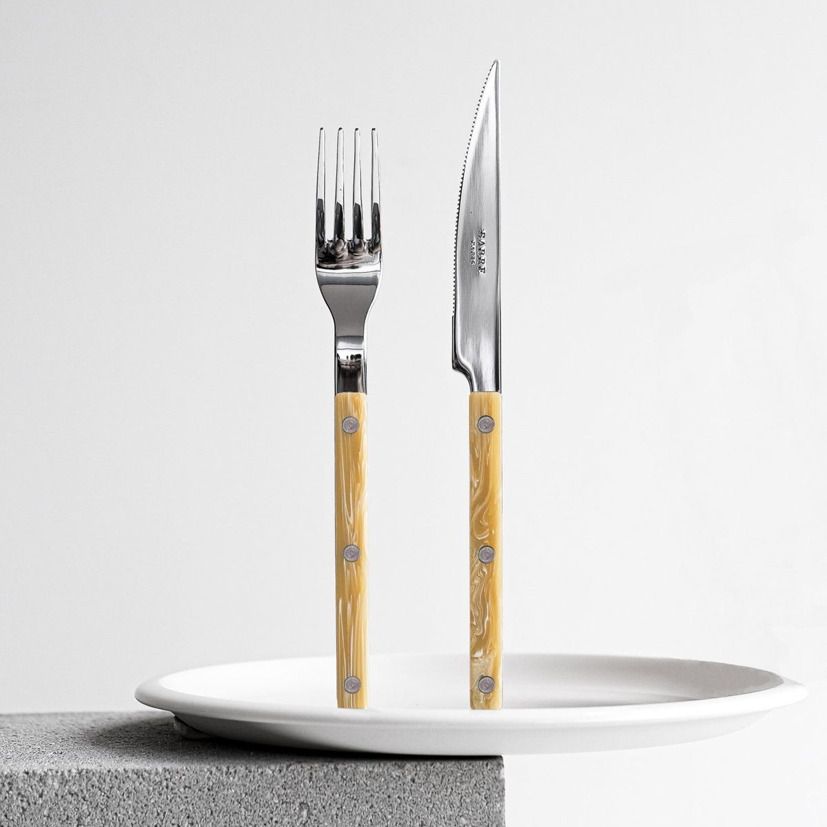 Ménagère 24 pièces, Bistrot effet corne, SABRE