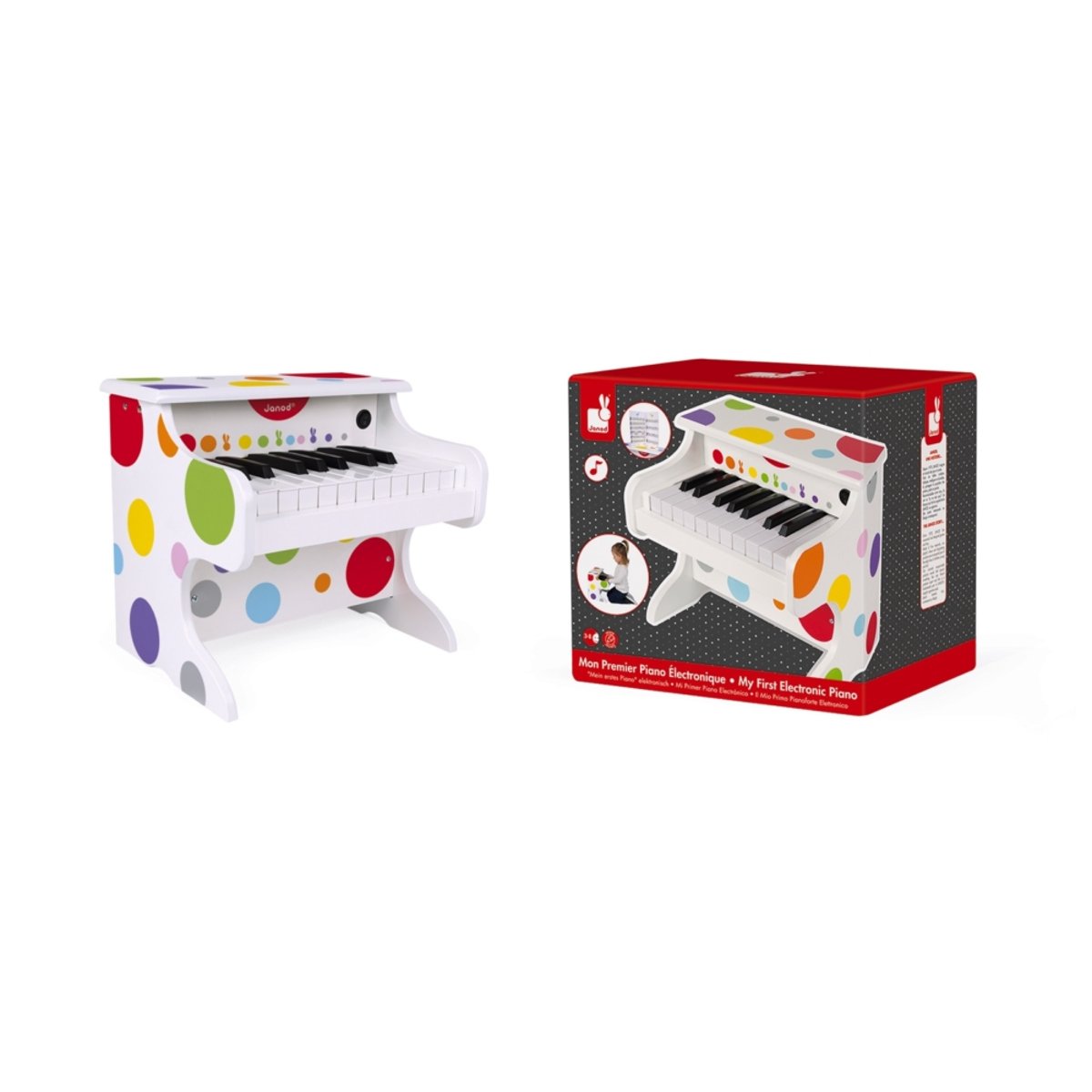Mon Premier Piano Électronique multicolore, JANOD