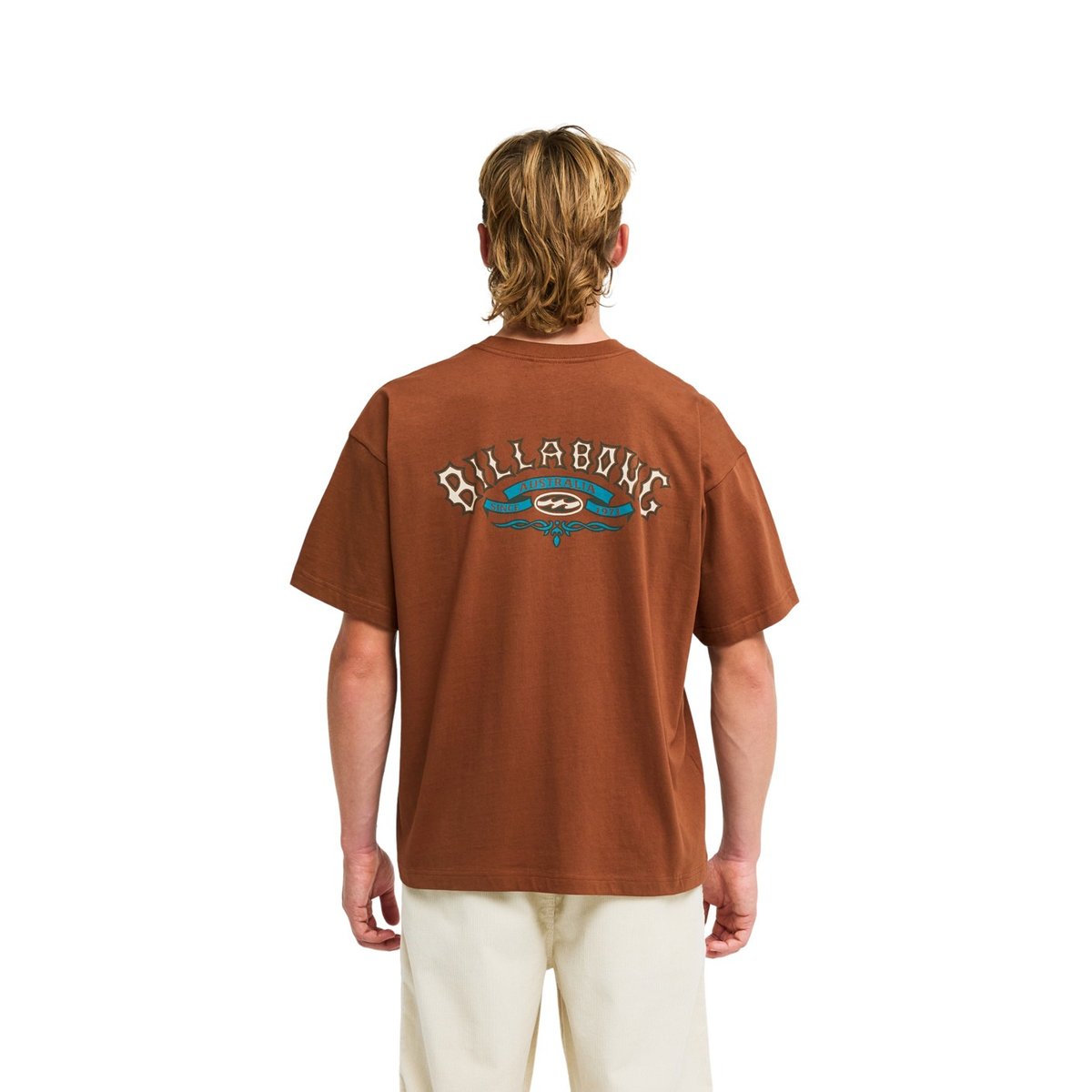 T shirt manches courtes SINCE 73 HERITAGE OG blanc tortoise shell, BILLABONG
