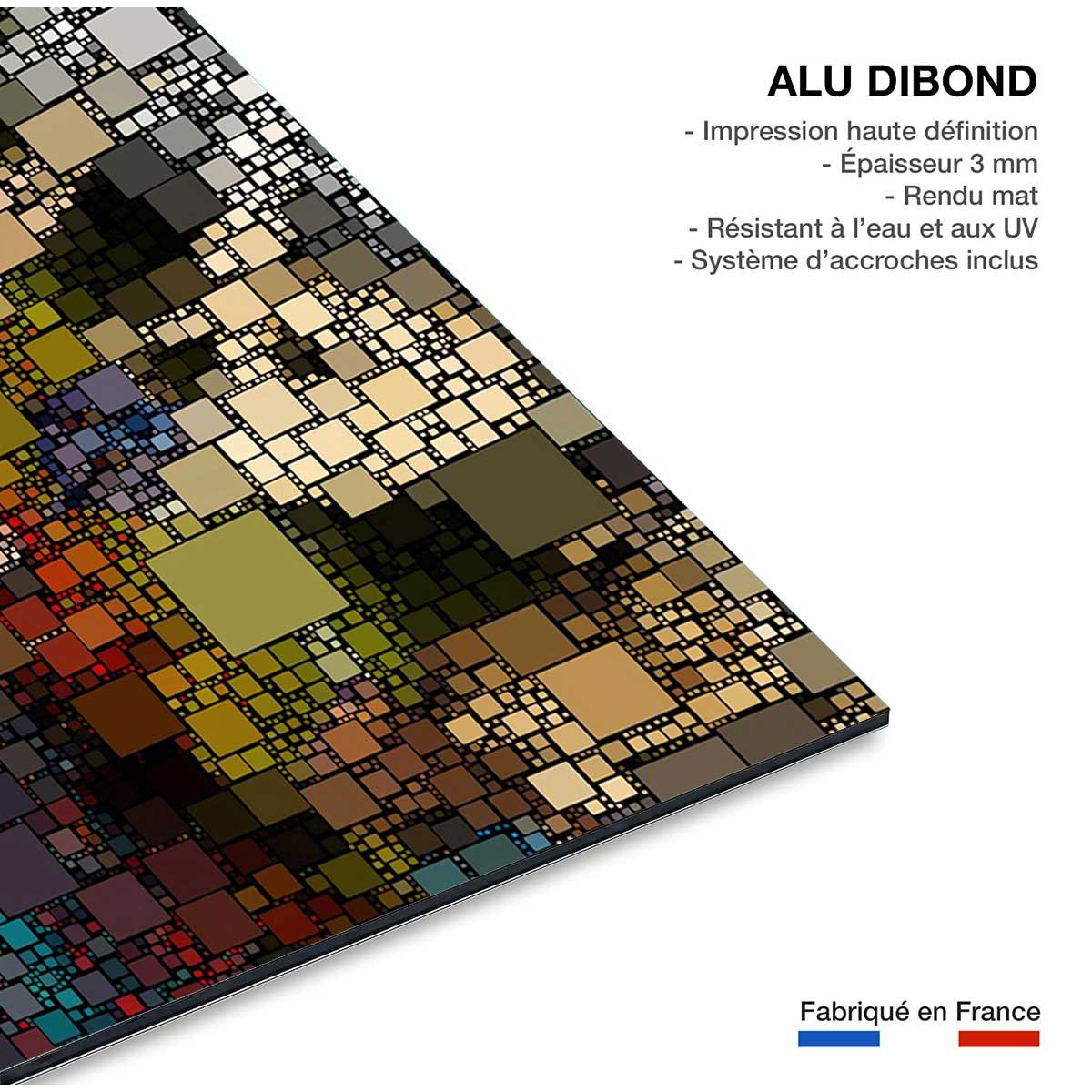 Tableau vitraux sagrada familia tableau alu dibond, HEXOA