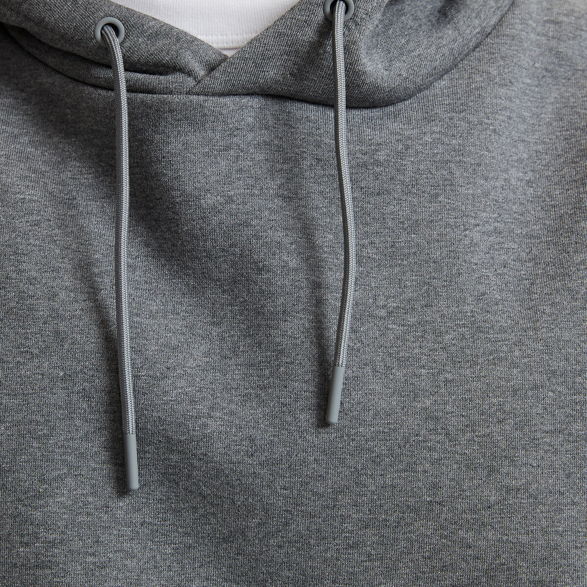 Sweat à capuche Fit boxy gris chiné, LA REDOUTE COLLECTIONS