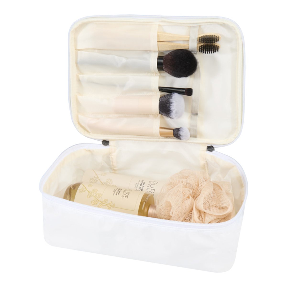 Trousse à maquillage MUSE blanc cassé, FLOSO