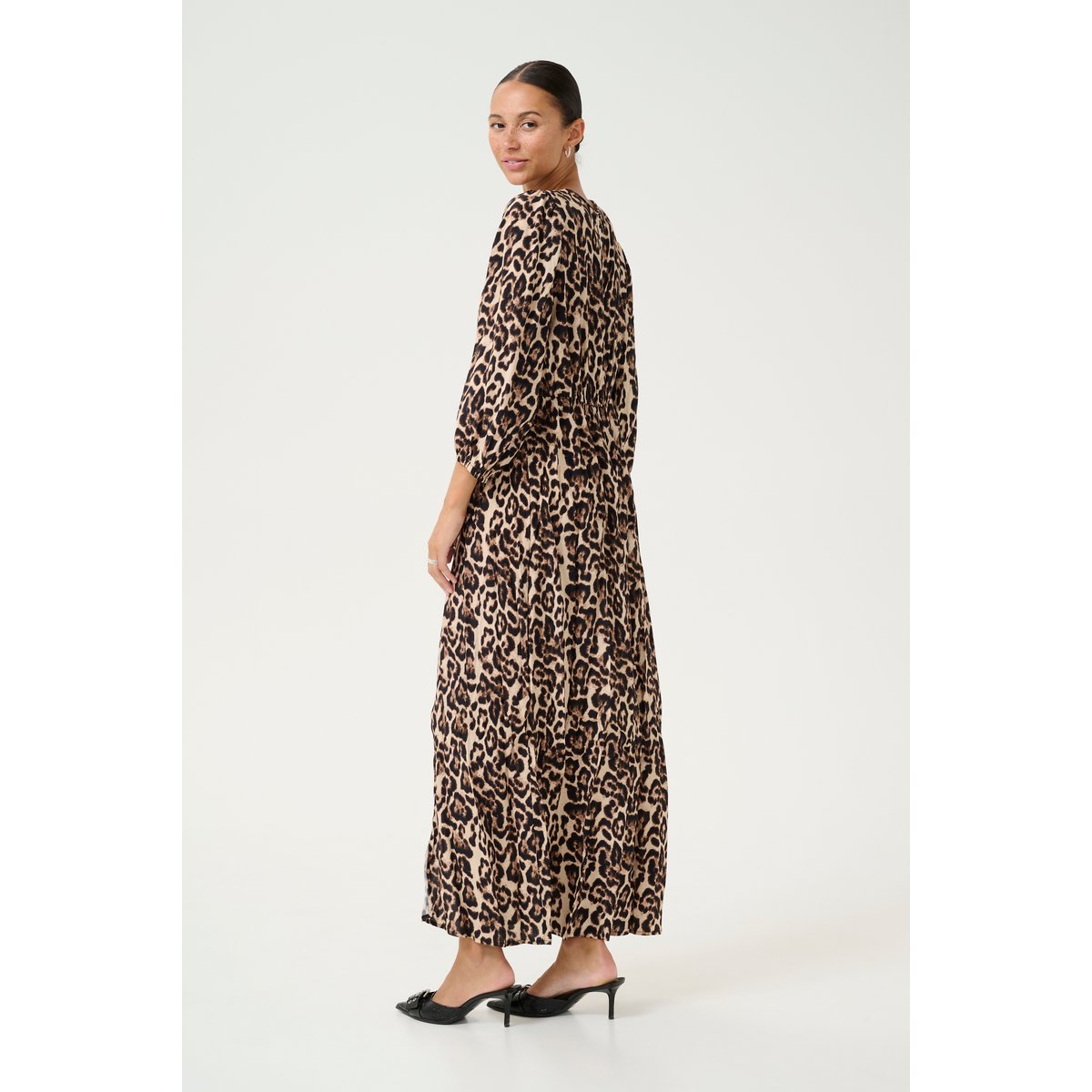 Dress imprimé natural leopard print, KAFFE