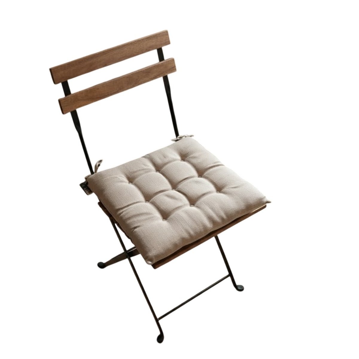 Galette de Chaise déperlante anti UV pour l'extérieur Waltz beige, EDEN