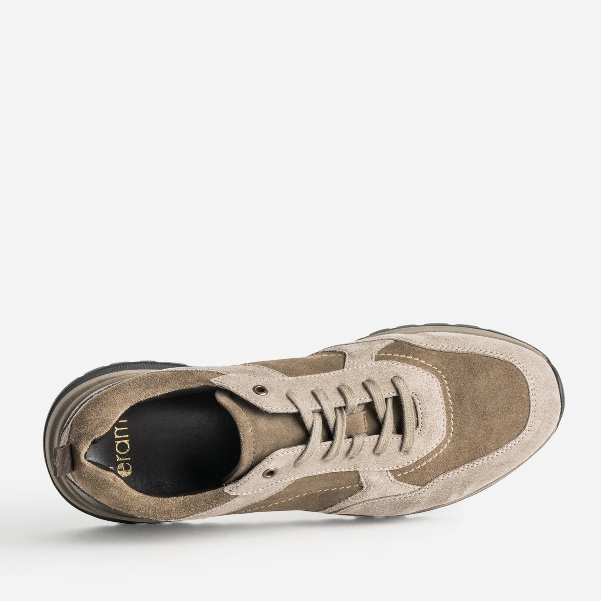Basket en cuir PHIN kaki, ERAM