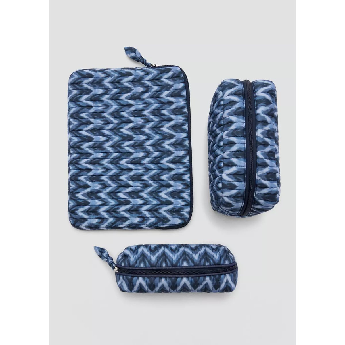 Housse pour ordinateur portable à imprimé tie-dye bleu, MANGO TEEN