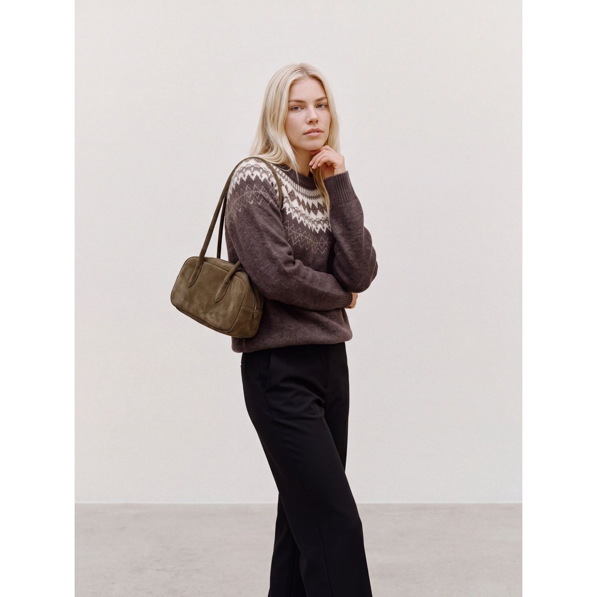 Pull En Maille marron - chocolate torte 1, VERO MODA