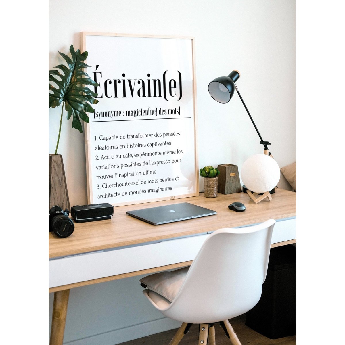 Affiche Définition Écrivain(e) blanc, L'AFFICHERIE