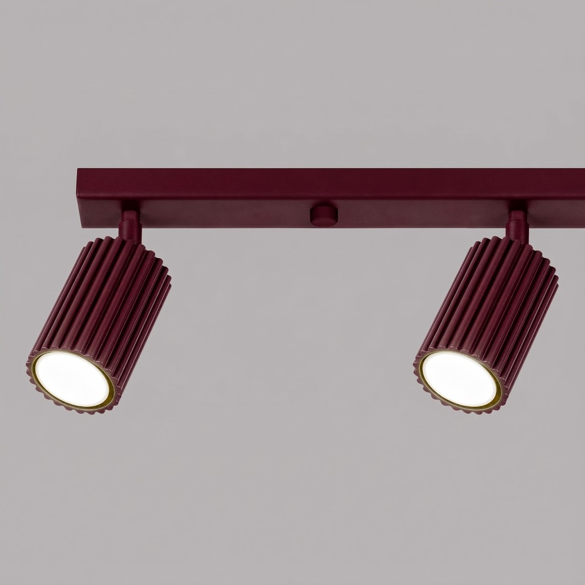 Plafonnier Aluminium Bordeaux GU10 4 KARBON bordeaux, EDEN
