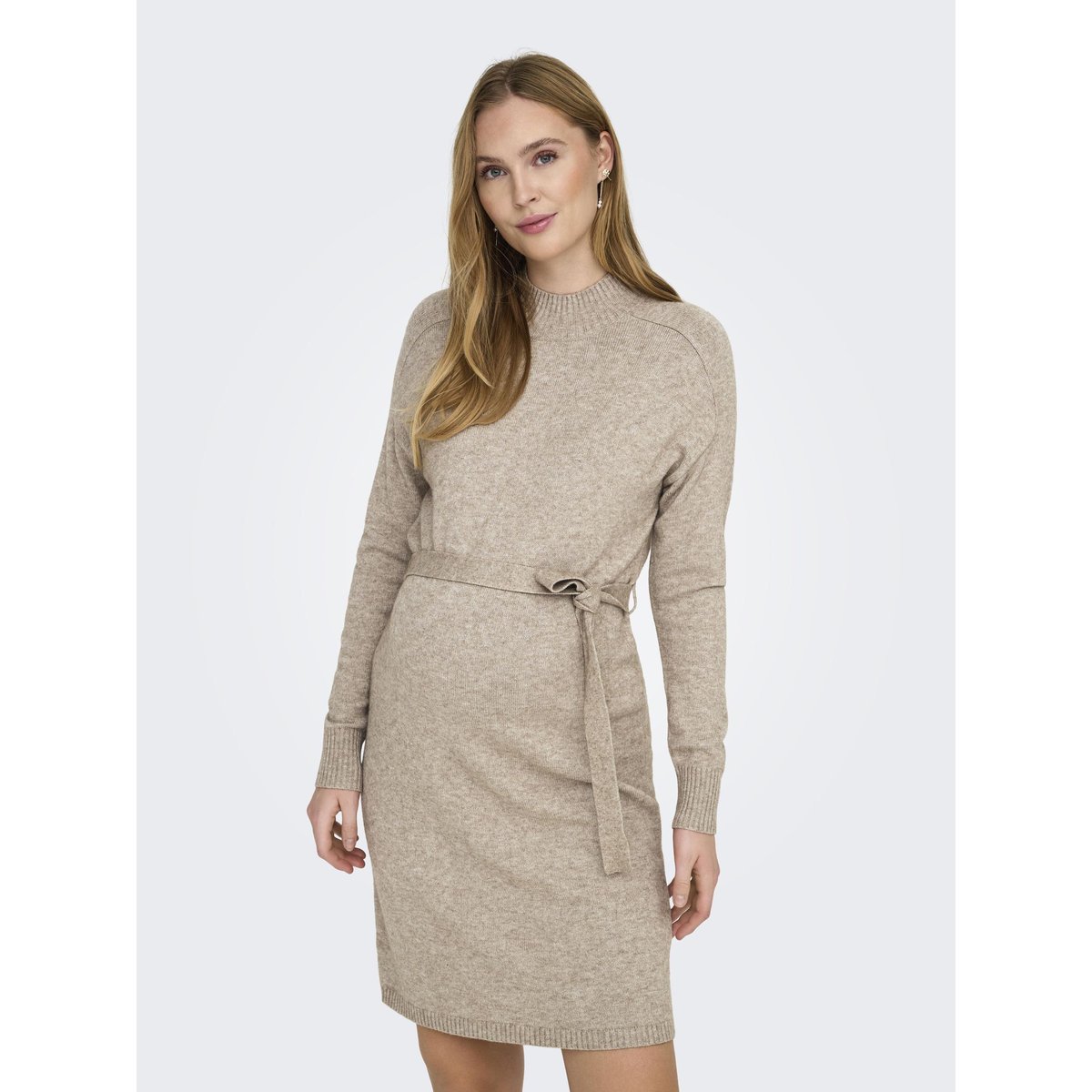 Robe En Maille beige, ONLY