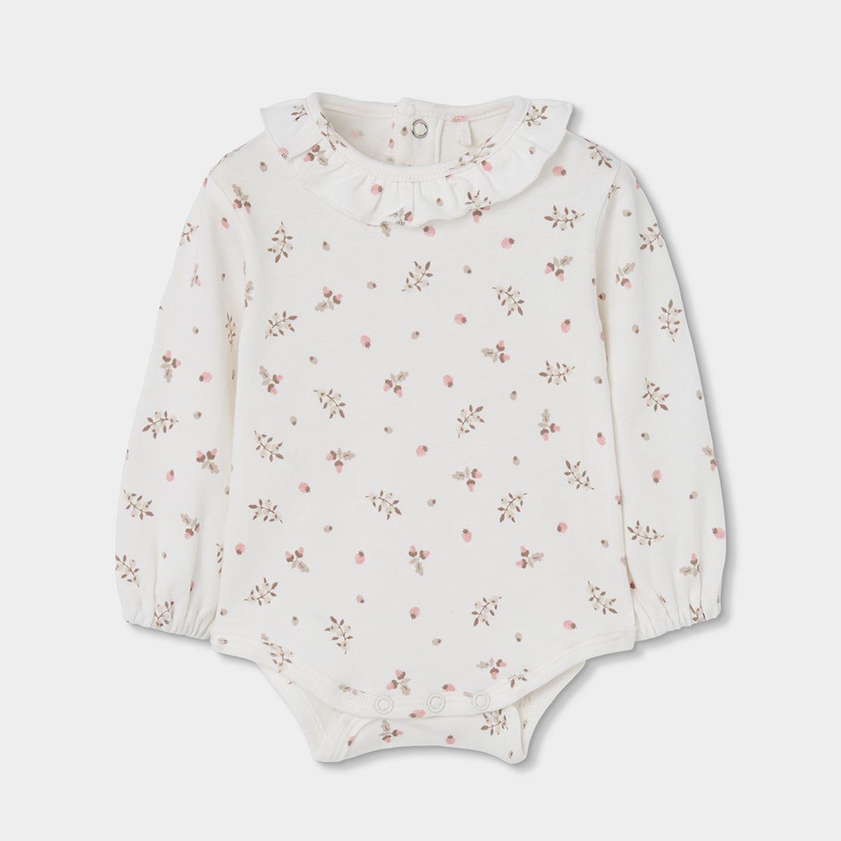 Ensemble bébé fille brodé de fraises rose, BOBOLI