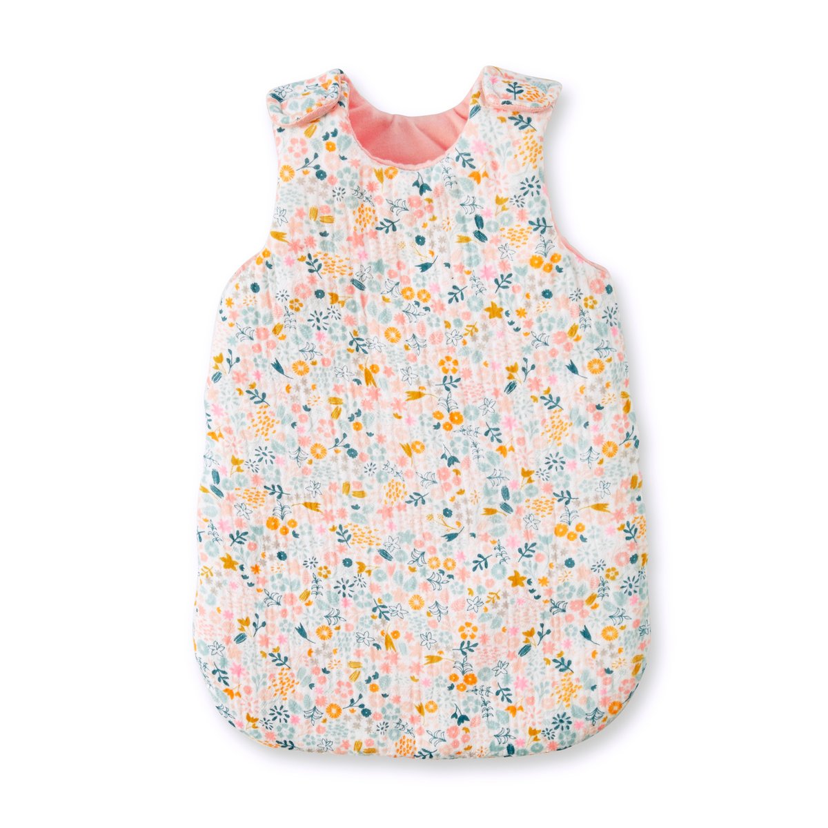 Gigoteuse poupon en gaze de coton fleurette, VERTBAUDET