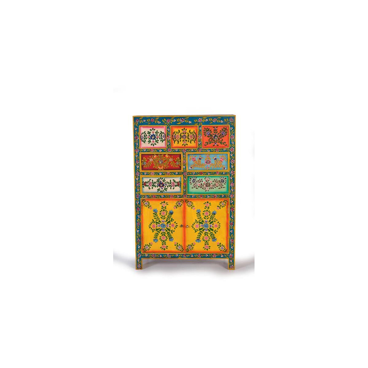 Buffet 7 tiroirs multicolore, DECORATION D’AUTREFOIS