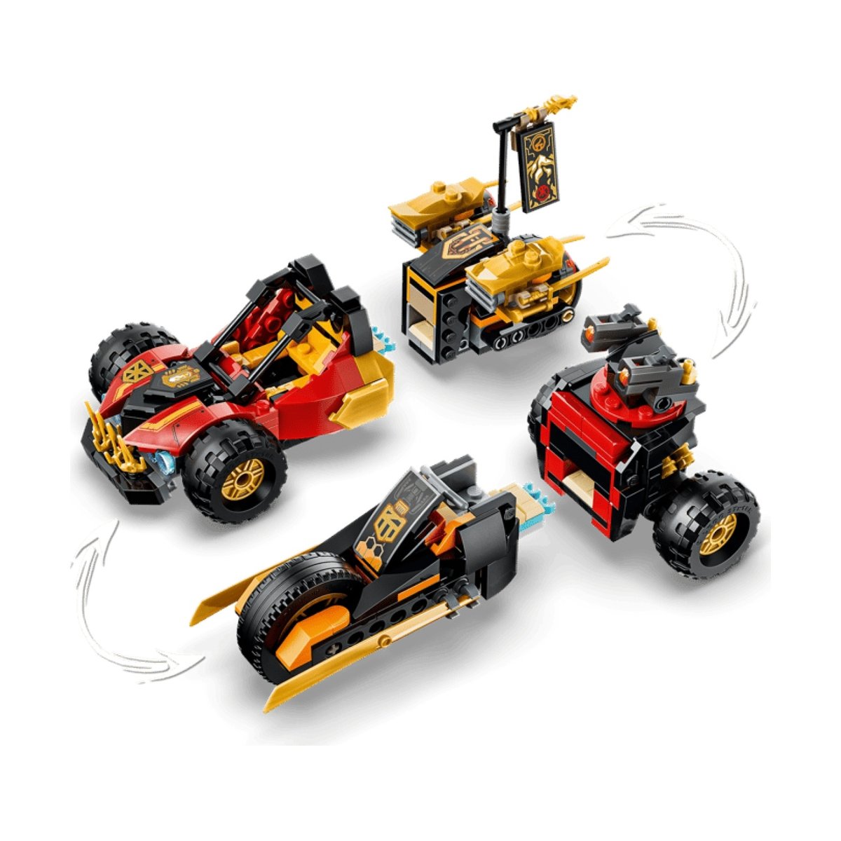 Ninjago Véhicules combinables de Kai et Cole multicolore, LEGO