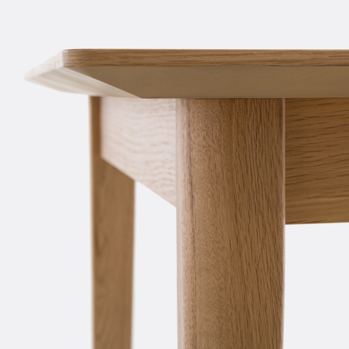 Mesa de comedor extensible de chapado de roble, de 4 a 10 cubiertos, TIOGA color roble, LA REDOUTE INTERIEURS