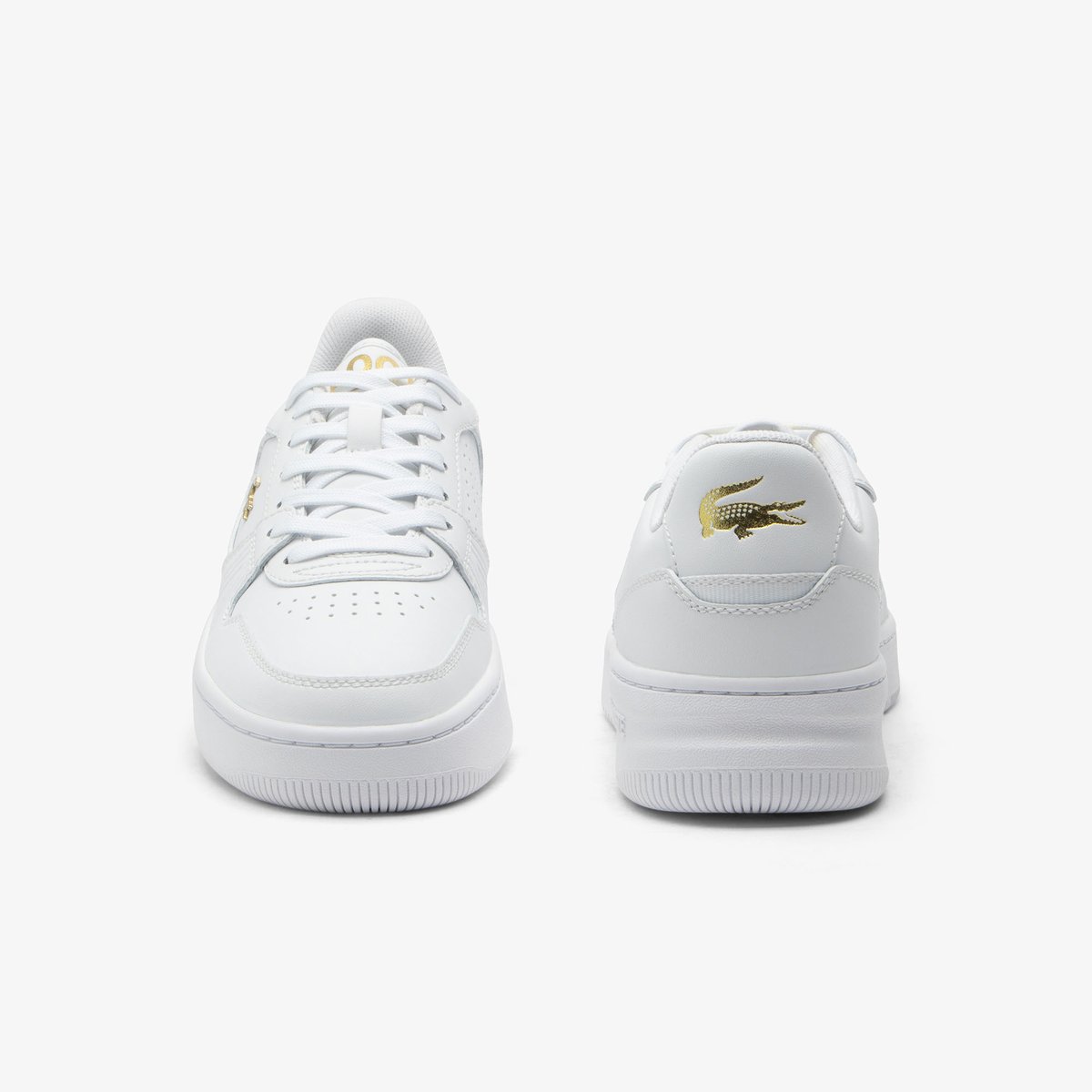 Sneakers L001 Set femme en cuir blanc-216, LACOSTE