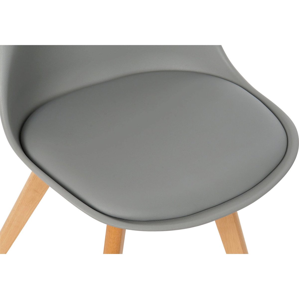 Chaise scandinave en hêtre, SCANDI BASICS gris clair et bois naturel, RECOLLECTION