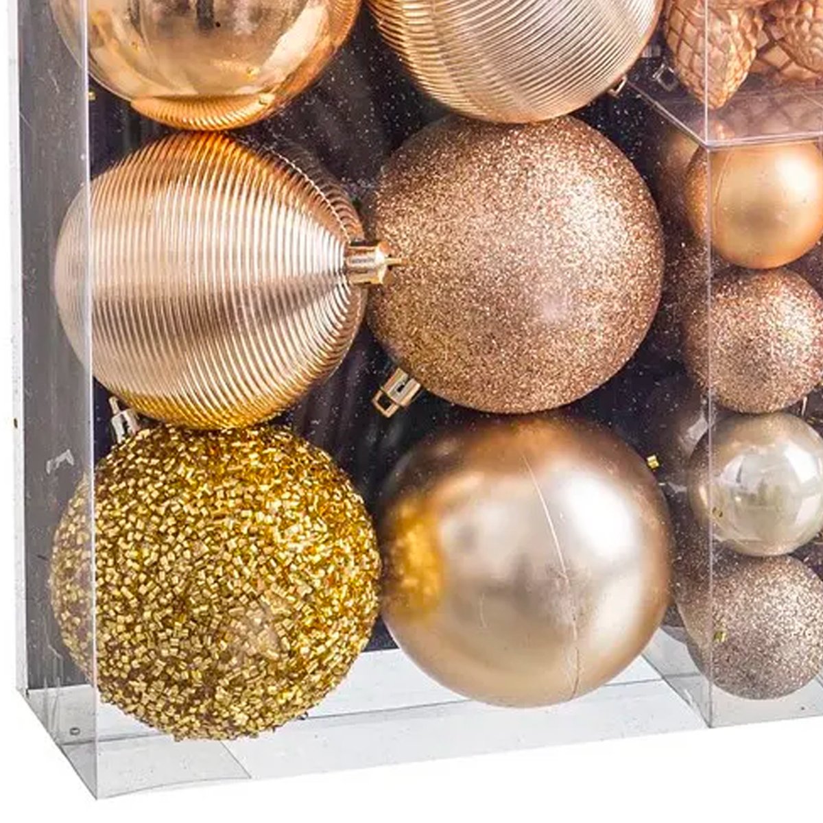 Set de 50 boules de Noël doré doré, WADIGA