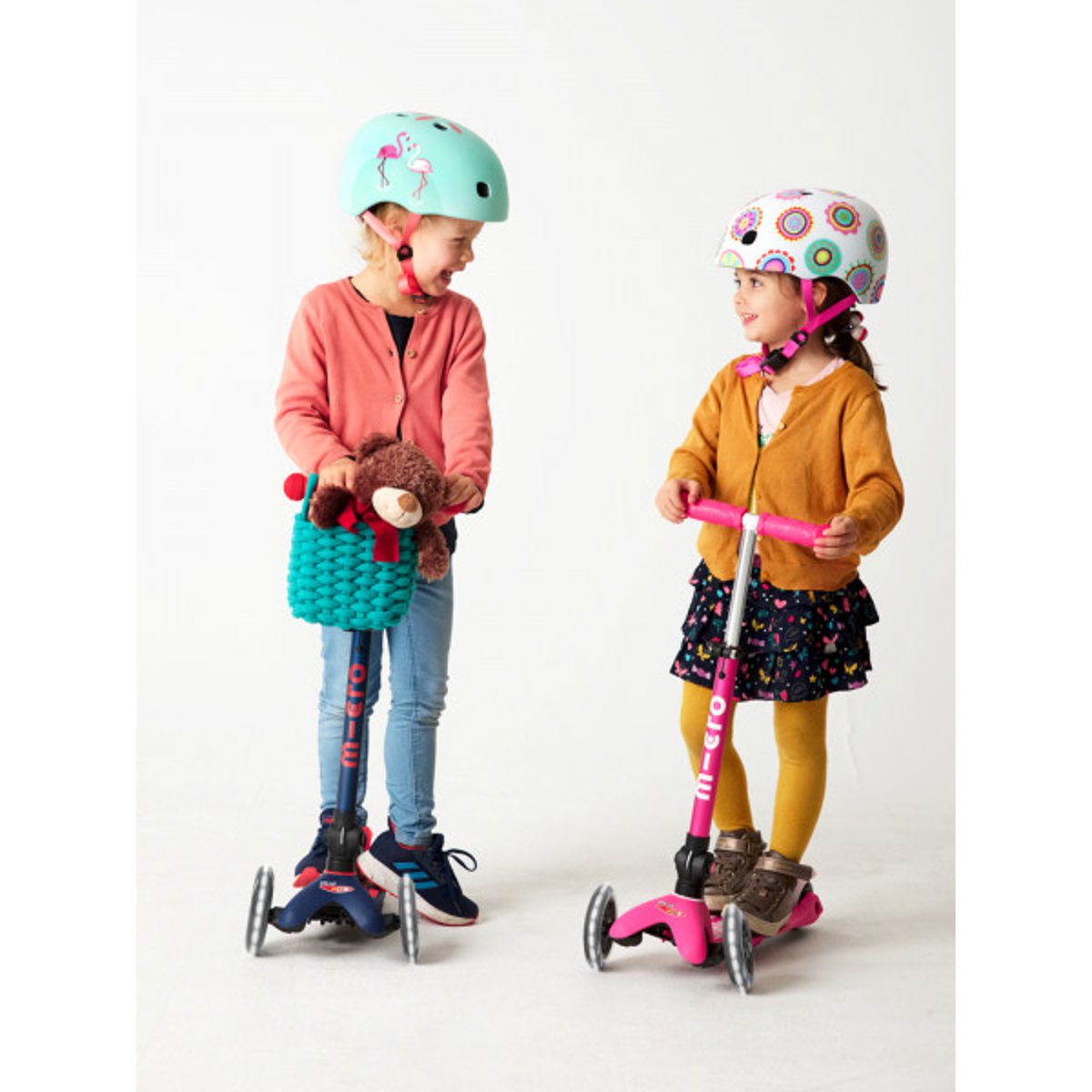 Mini Micro Deluxe pliable LED - marine rose, MICRO MOBILITY