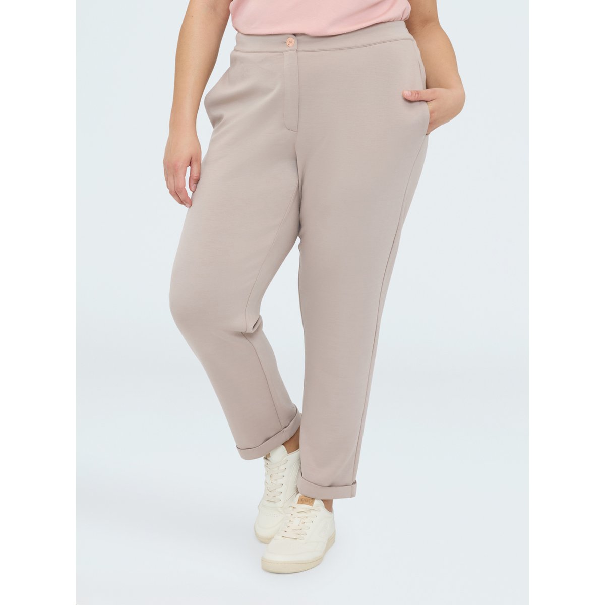 Pantalon Carrot Fit gris, FIORELLA RUBINO