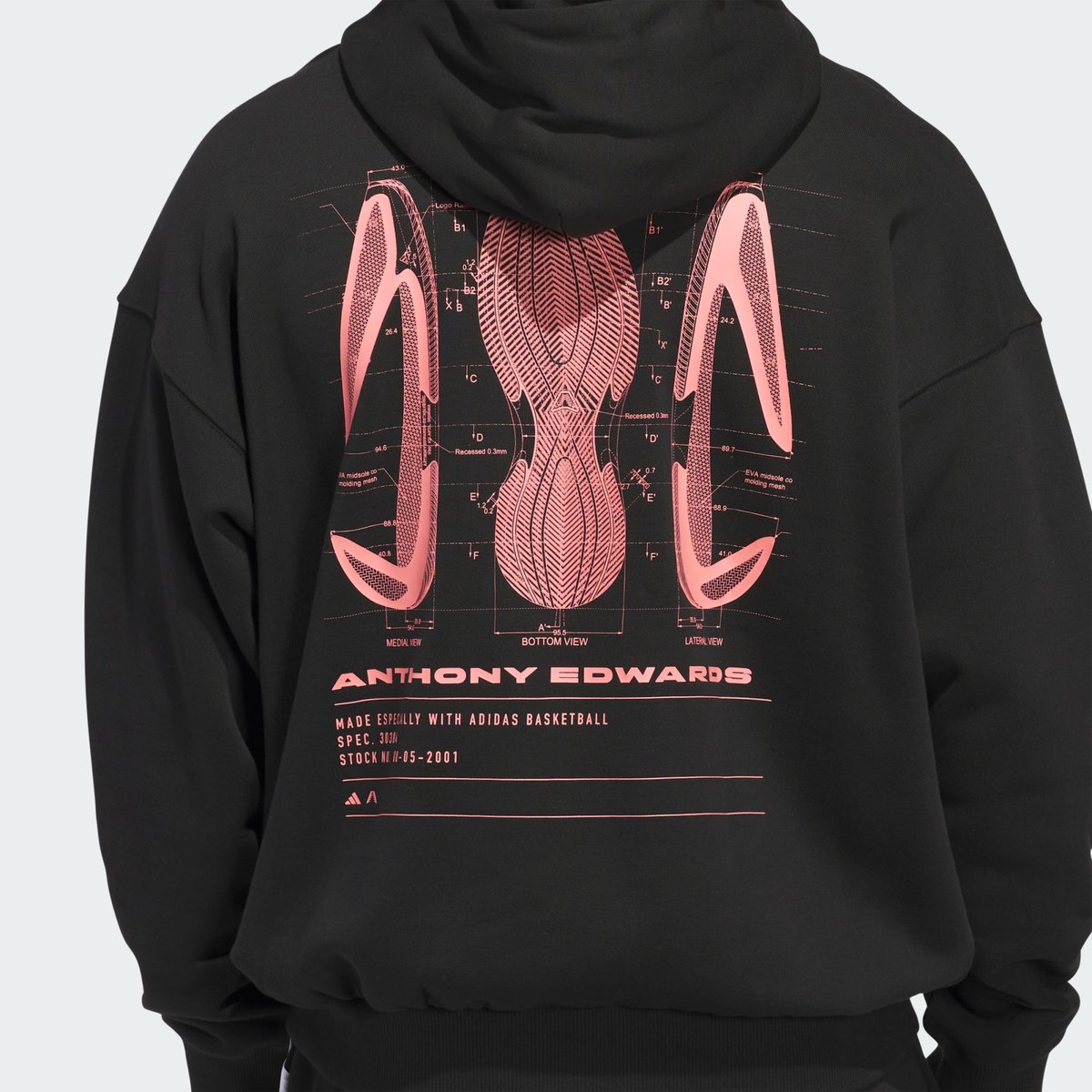 Sweat-Shirt À Capuche Anthony Edwards Schematic Sweat-Shirt À Capuche Anthony Edwards Schematic black, adidas Performance