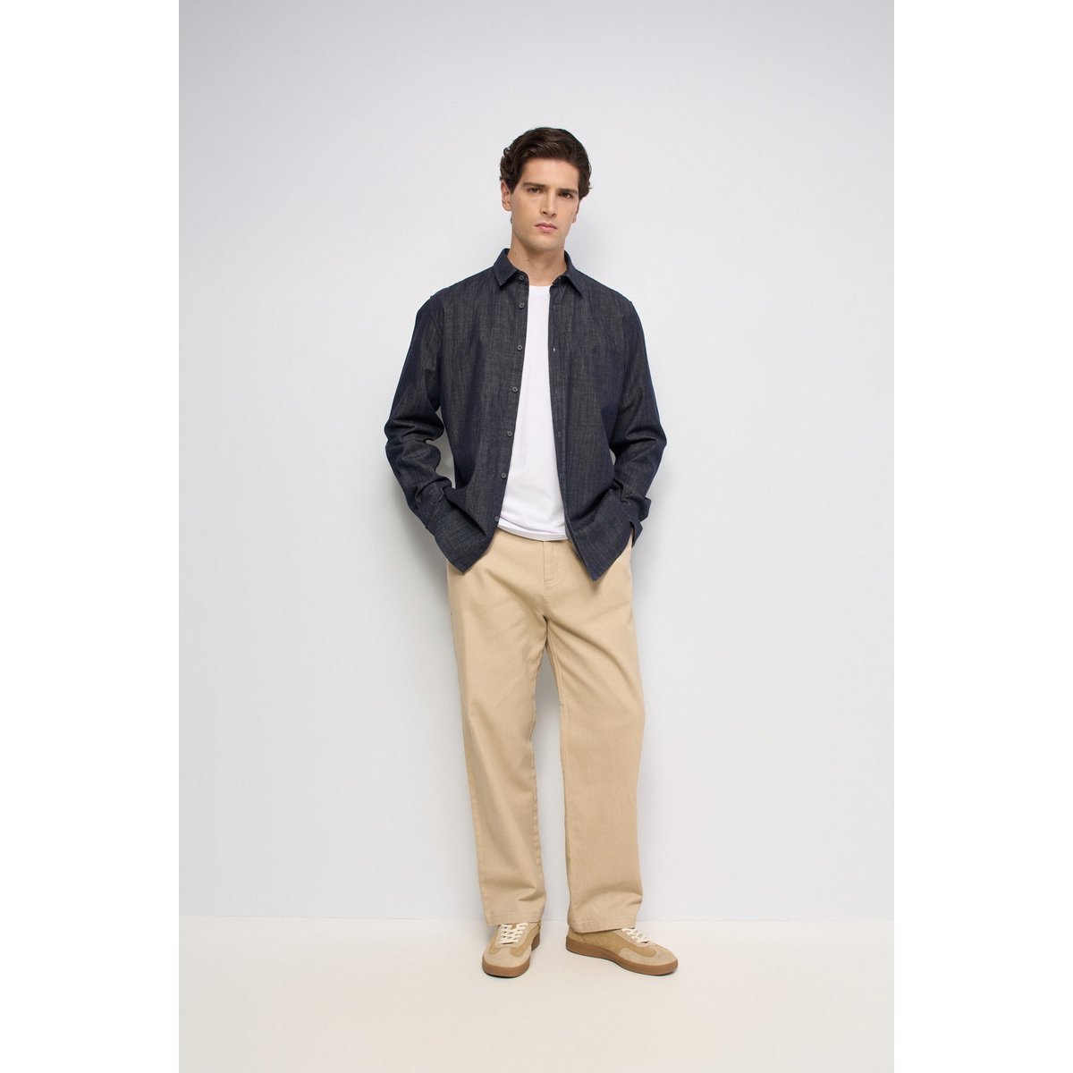CHEMISE EN DENIM bleu foncé, SALSA JEANS