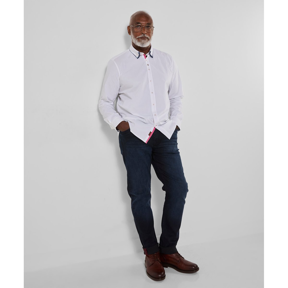 Chemise Chic Triple Style blanc, JOE BROWNS