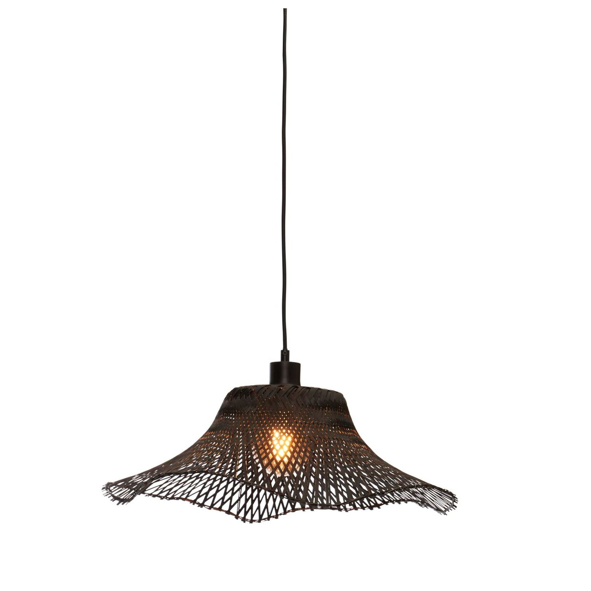Suspension Bambou IBIZA noir, GOOD & MOJO