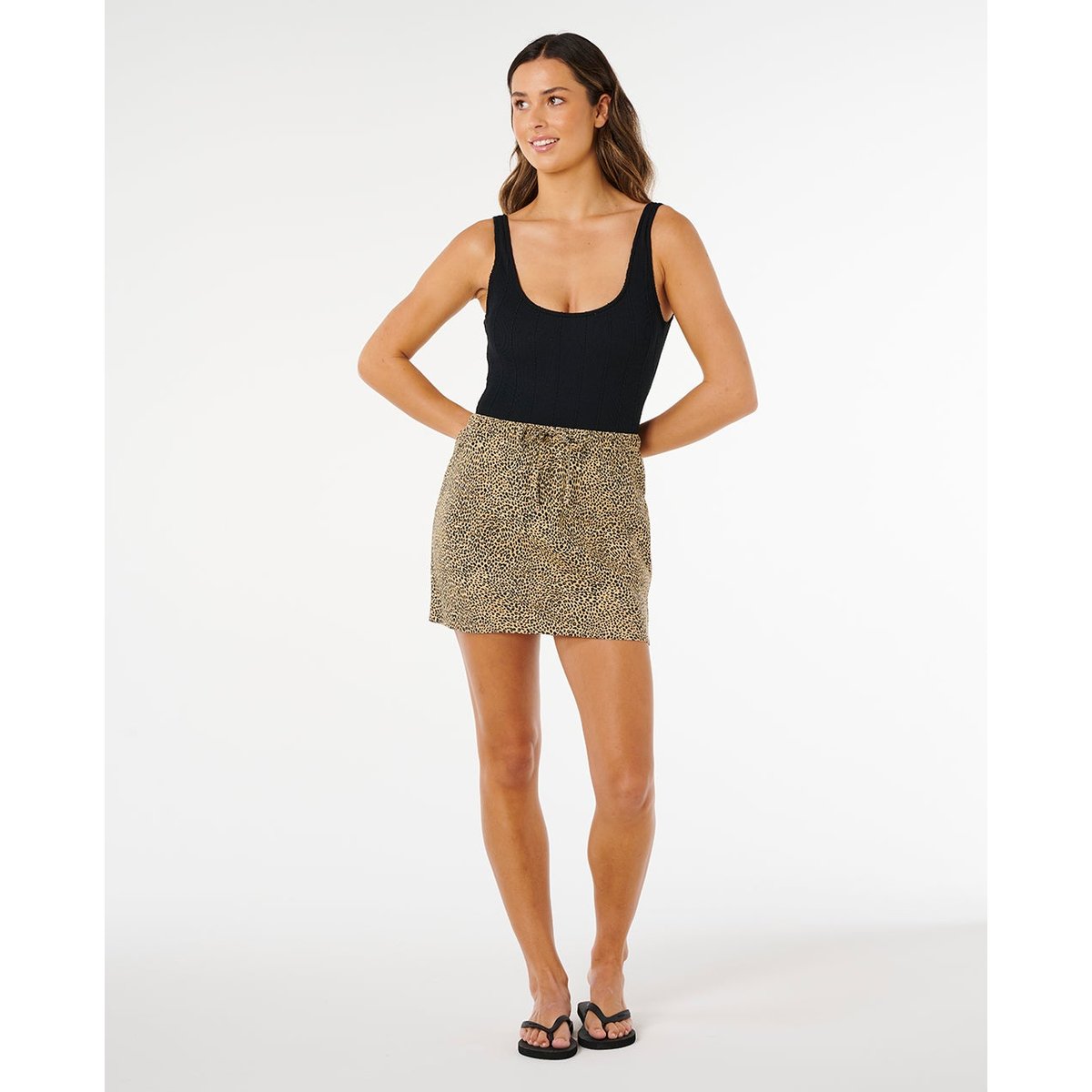 Jupe en lin Animal Instincts naturel, RIP CURL