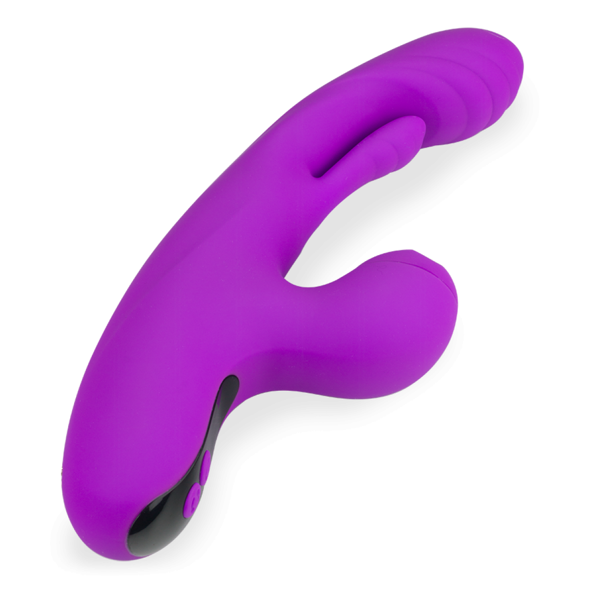 Vibromasseur puissant rabbit flapping et percussions Flutter Kiss violet, LOVE AND VIBES
