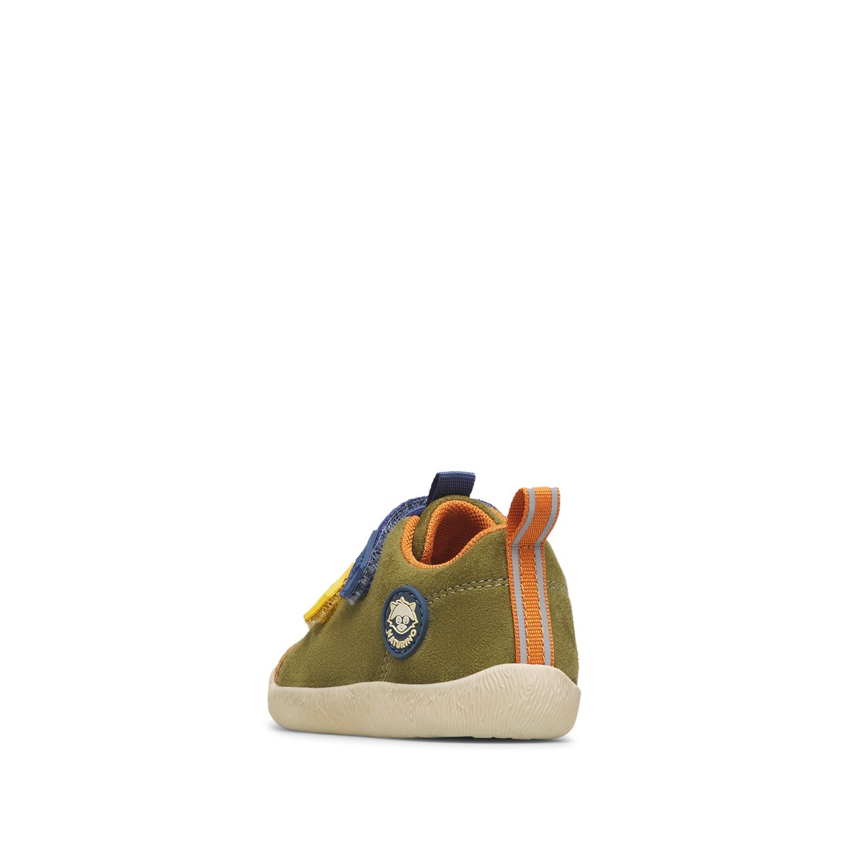 Sneakers en simili cuir YOMPY VL. kaki-bleu, NATURINO