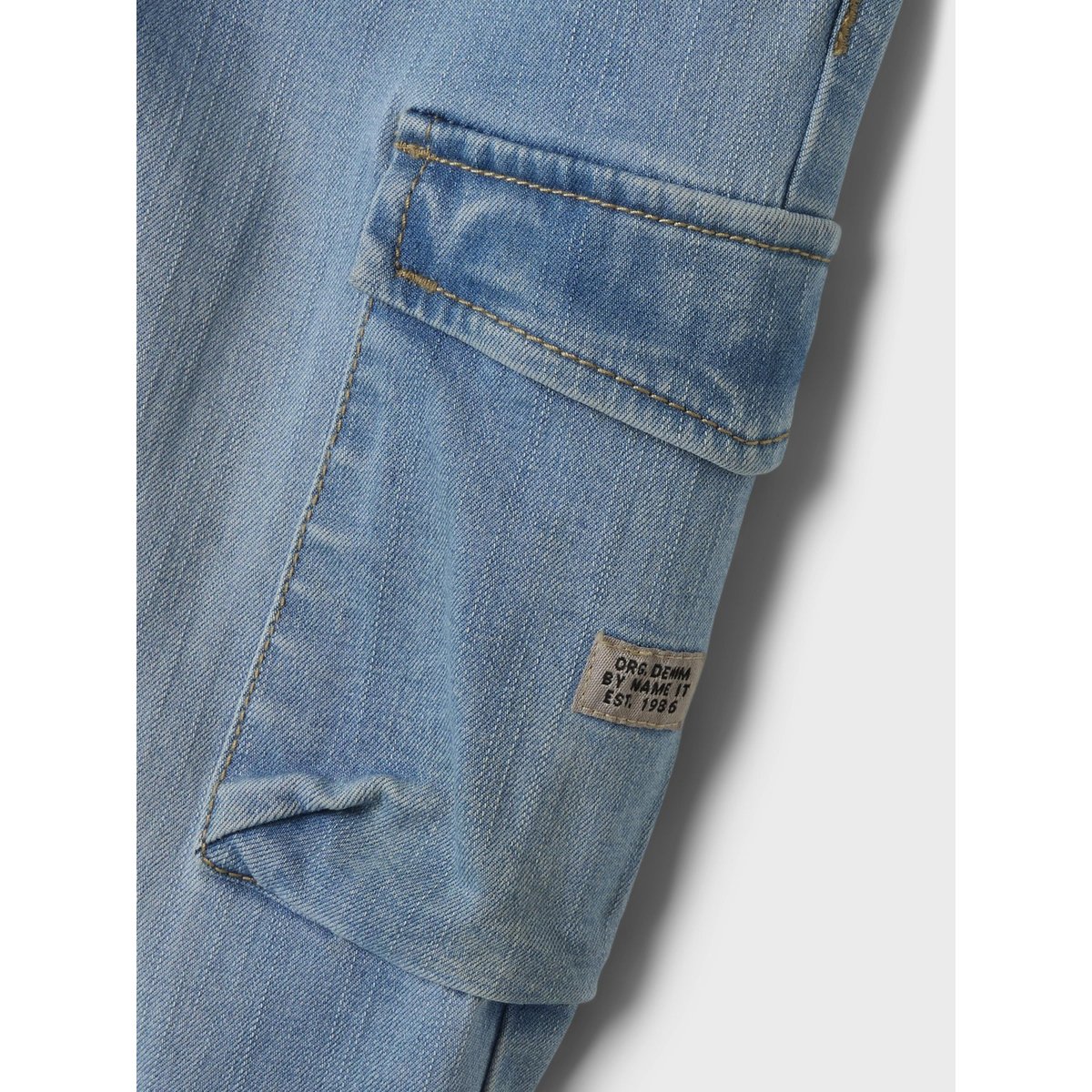Jean Cargo medium blue denim, NAME IT