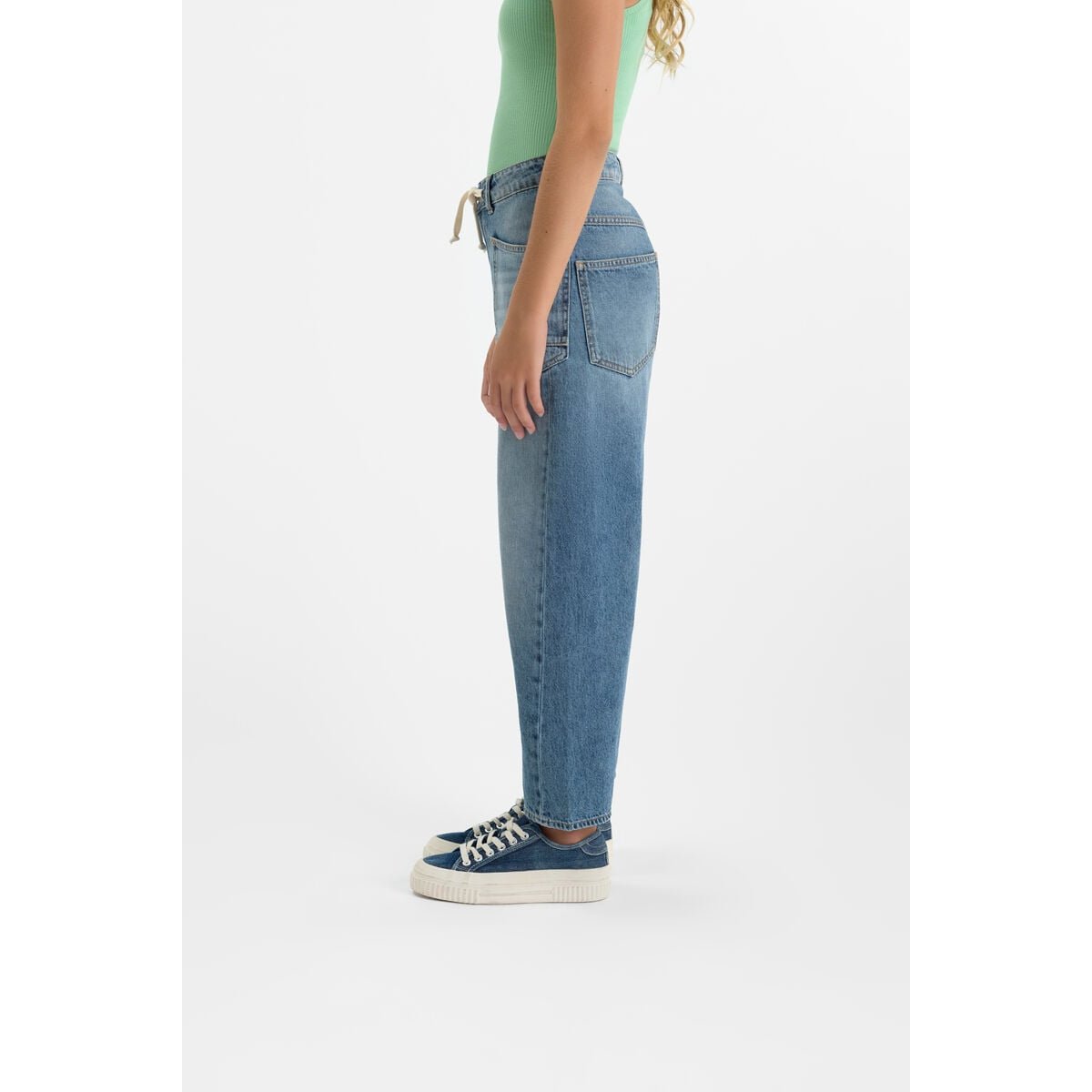 Jeans loose, large MONTICEL, longueur 34 blue, LE TEMPS DES CERISES