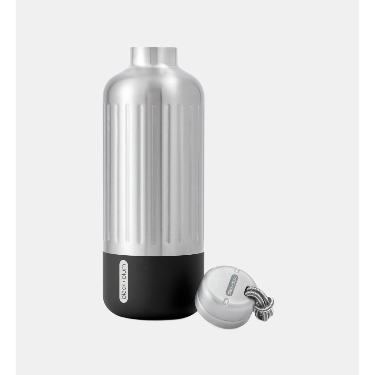 Gourde isotherme acier et noir, BLACK + BLUM
