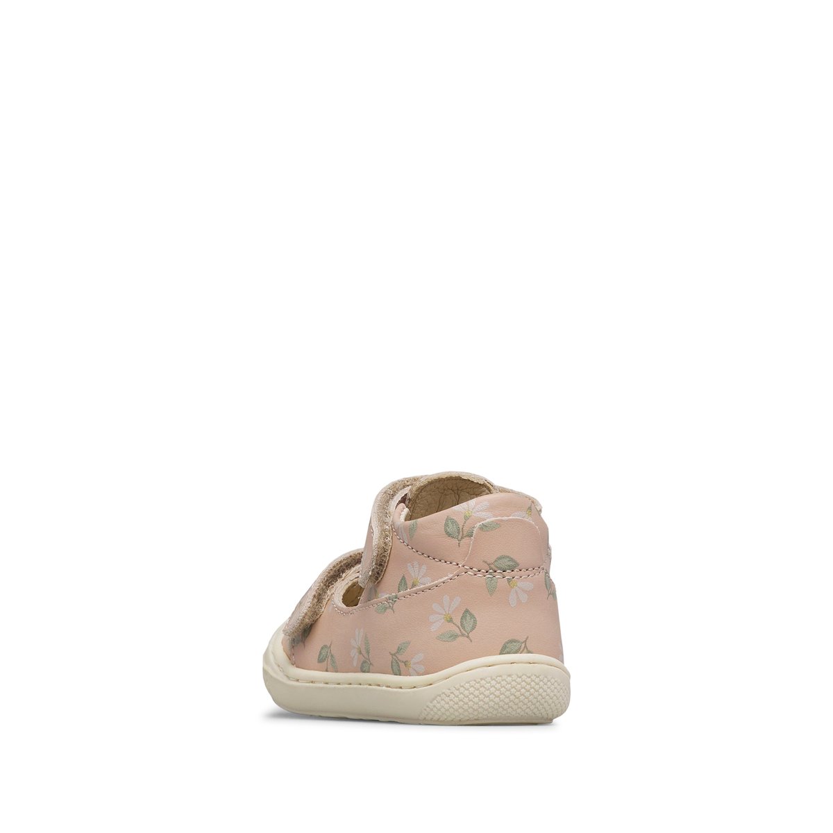Sandales semi-fermées en cuir PUFFY rose poudré-, NATURINO