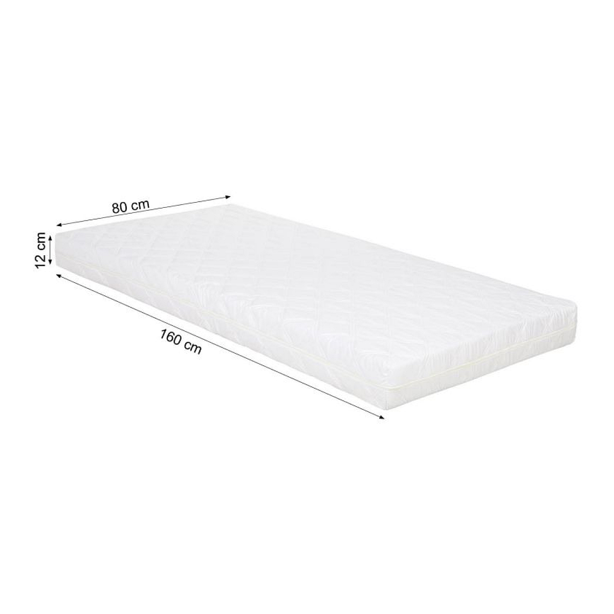 Lit enfant 80x160 matelas cabane barrières couleur unique, HOMESTYLE4U