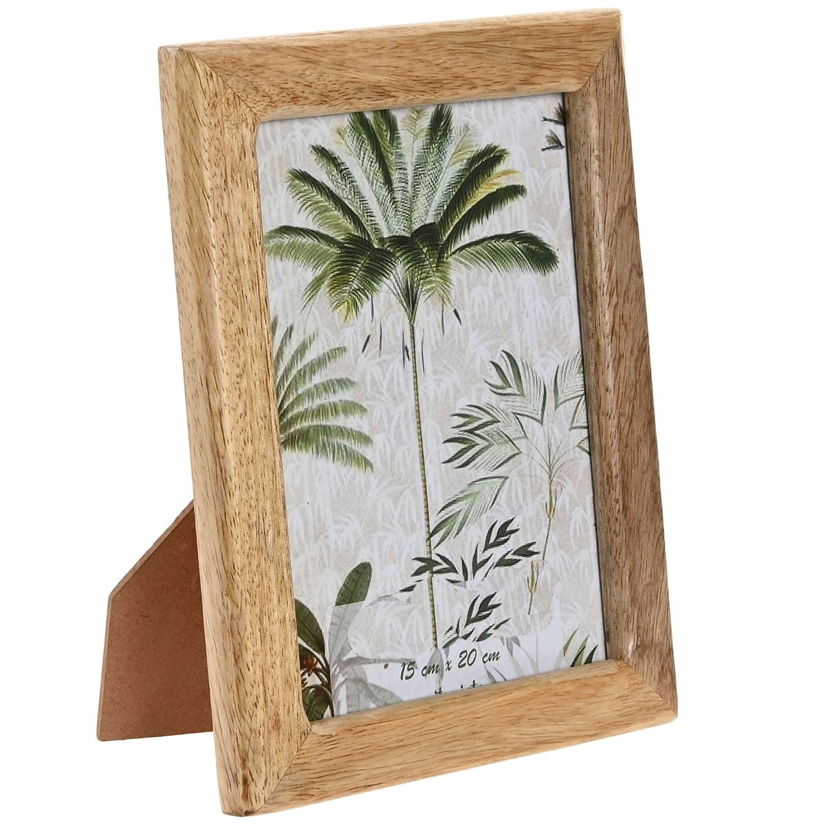 Cadre photo à poser en bois de manguier 15x2x20cm bois, WADIGA