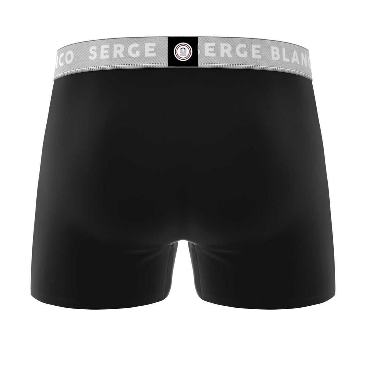 Lot De 6 Boxers Coton noir/gris/blanc, SERGE BLANCO