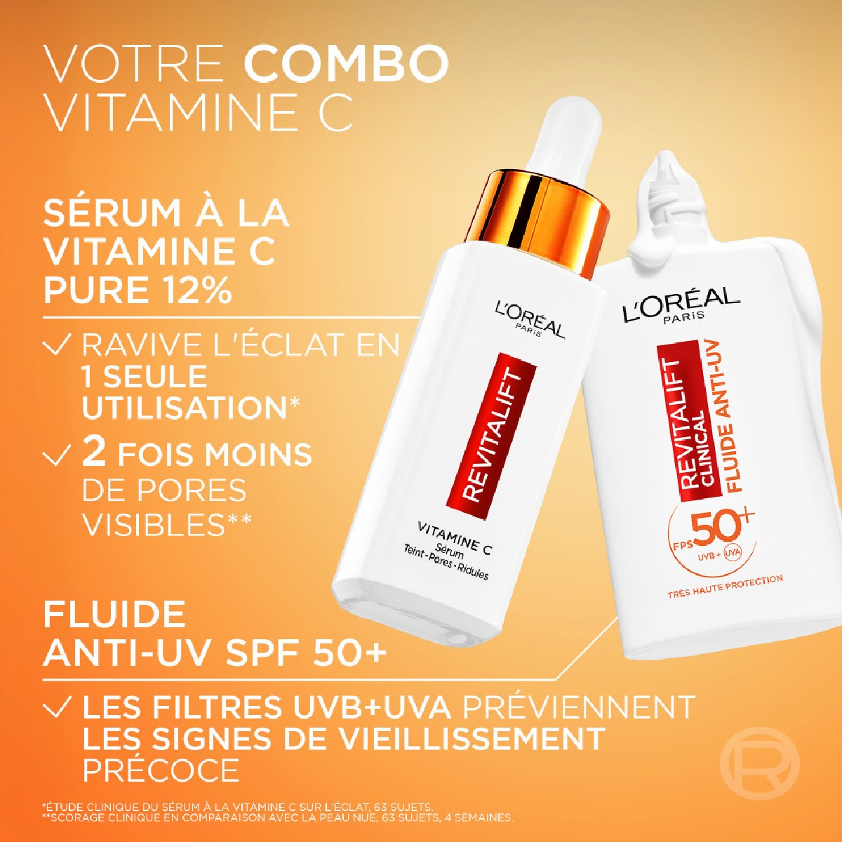 Coffret Routine Visage Vitamine C couleur unique, L'OREAL PARIS