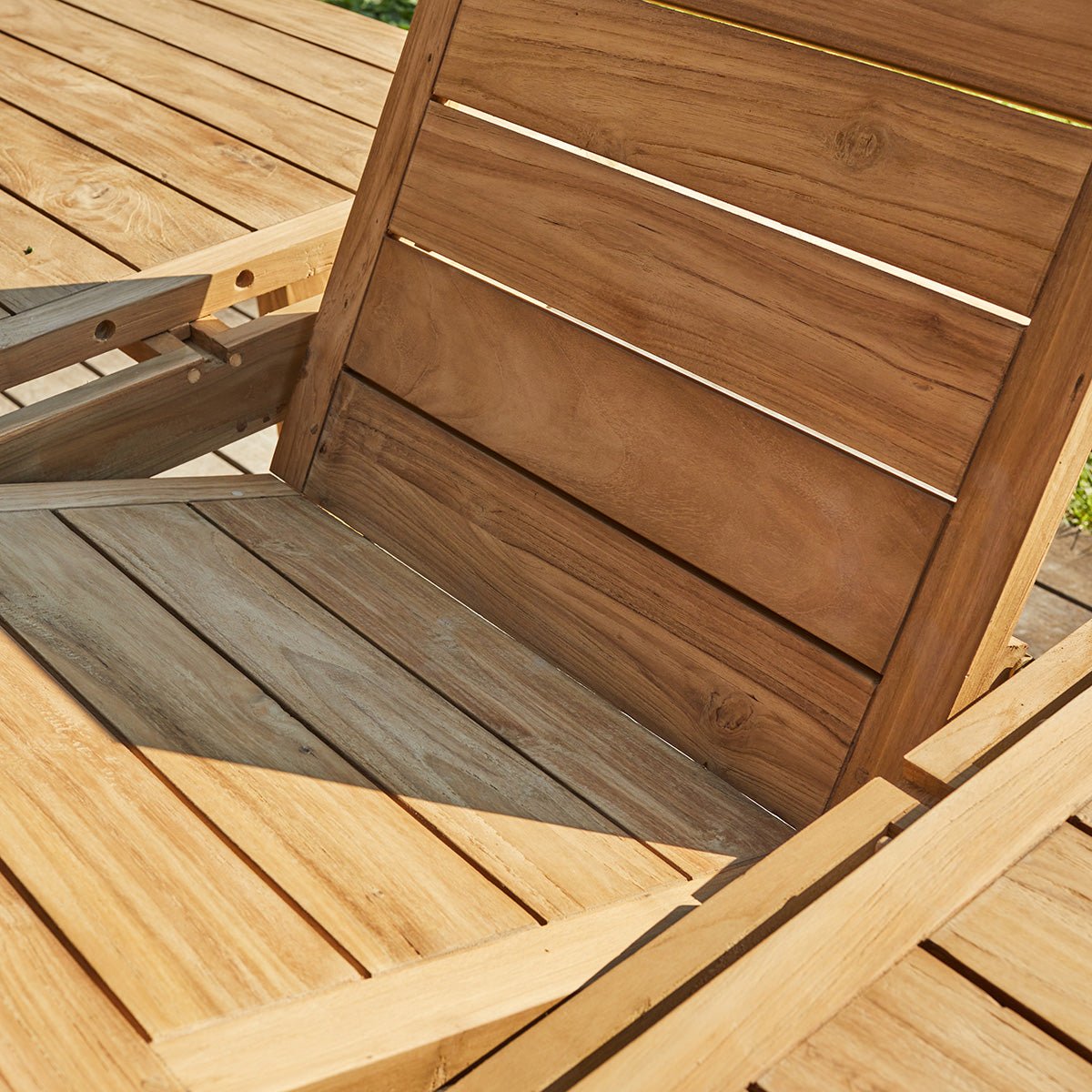 Table de jardin en teck recyclé extensible 8/10 places GABRIELLE naturel, BERAH GETAH